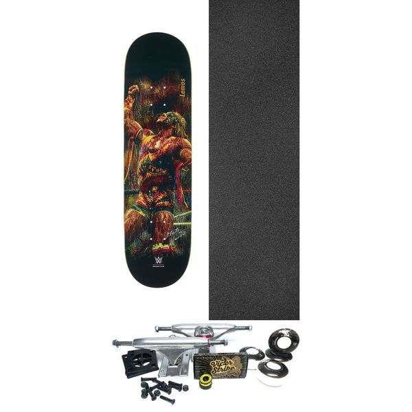 Primitive Skateboarding Tiago Lemos Ultimate Warrior Black Skateboard Deck - 8.5" x 32" - Complete Skateboard Bundle